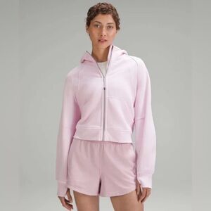 LIKE NEW Lululemon Scuba Oversized full zip meadowsweet pink